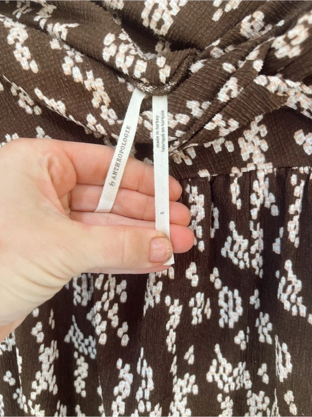 Anthropologie‎ Twist Front Midi Skirt
